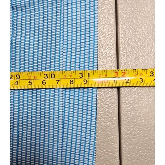 Footjoy Mens L Blue Striped Golf Polo Shirt - Picture 8 of 9